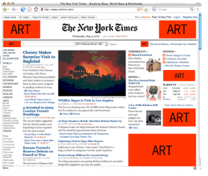 A Firefox plugin that replaces advertising with art.